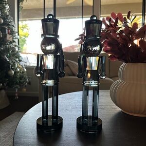 2 Crystal/Glass Nutcrackers